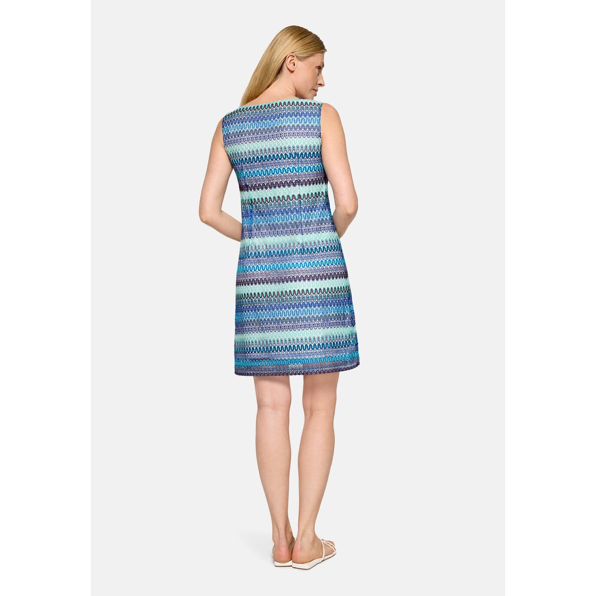 Robe droite sans manches bleu/vert, BETTY BARCLAY