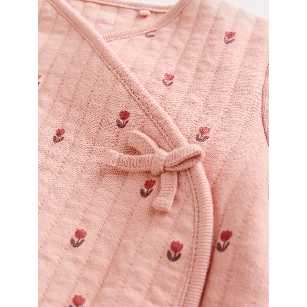 Grenouillère matelassée bébé, lot de 2 rose/crème, NEXT