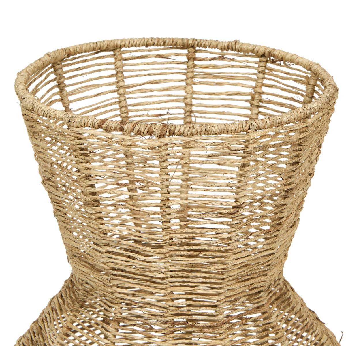 Lampadaire jute tressé TITUS beige, ATMOSPHERA