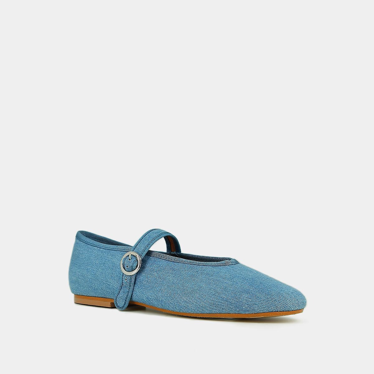 Ballerines denim Deesse, fabriquées en Europe denim, JONAK