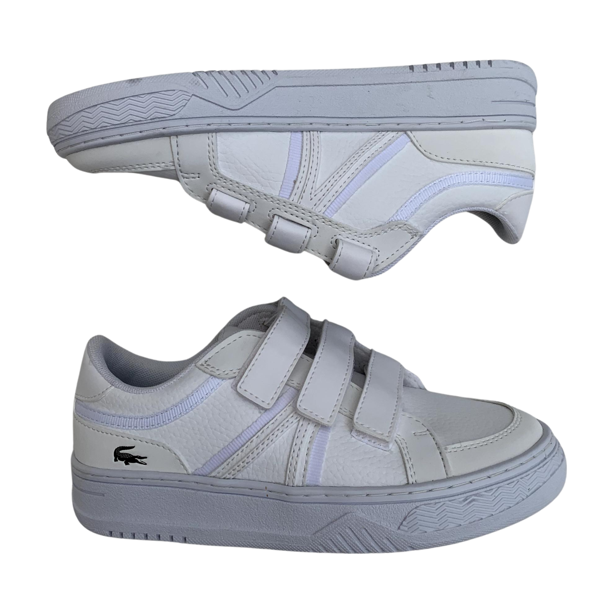 Baskets enfant - Très bon état blanc, LACOSTE