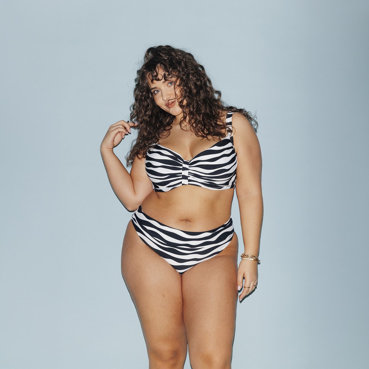 Haut de maillot de bain corbeille PAULA multico blanc, ROUGEGORGE LINGERIE
