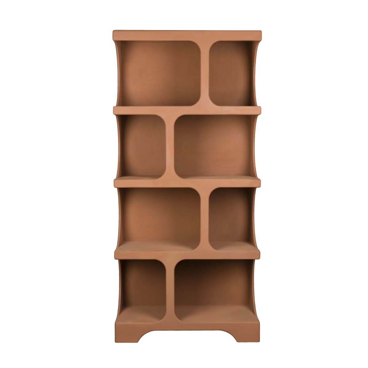 Bibliothèque design en bois, DUNDEE terracotta, DUTCHBONE