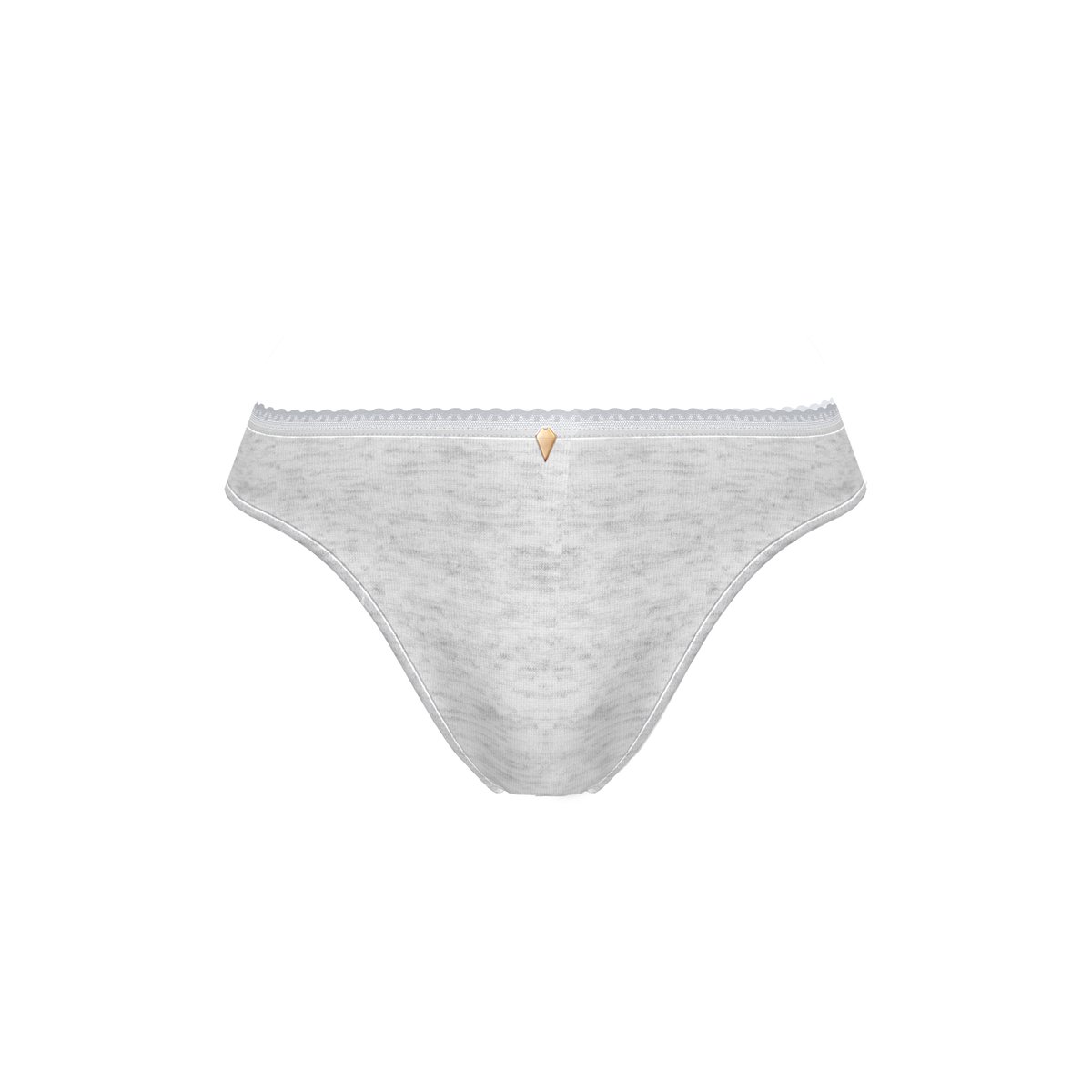 Slip taille medium ROMIE gris chiné, SANS COMPLEXE