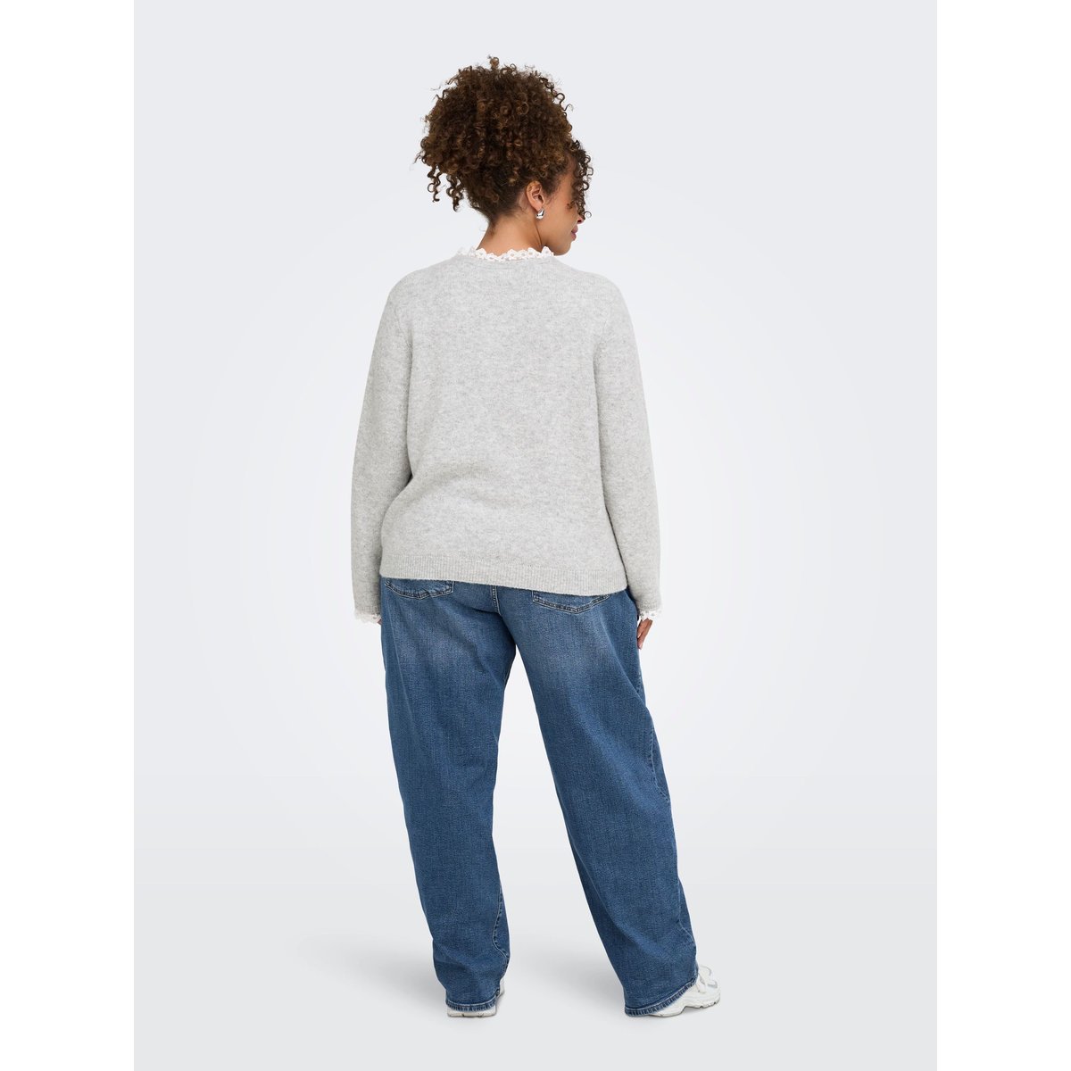 Pull En Maille light grey melange 1, ONLY CARMAKOMA
