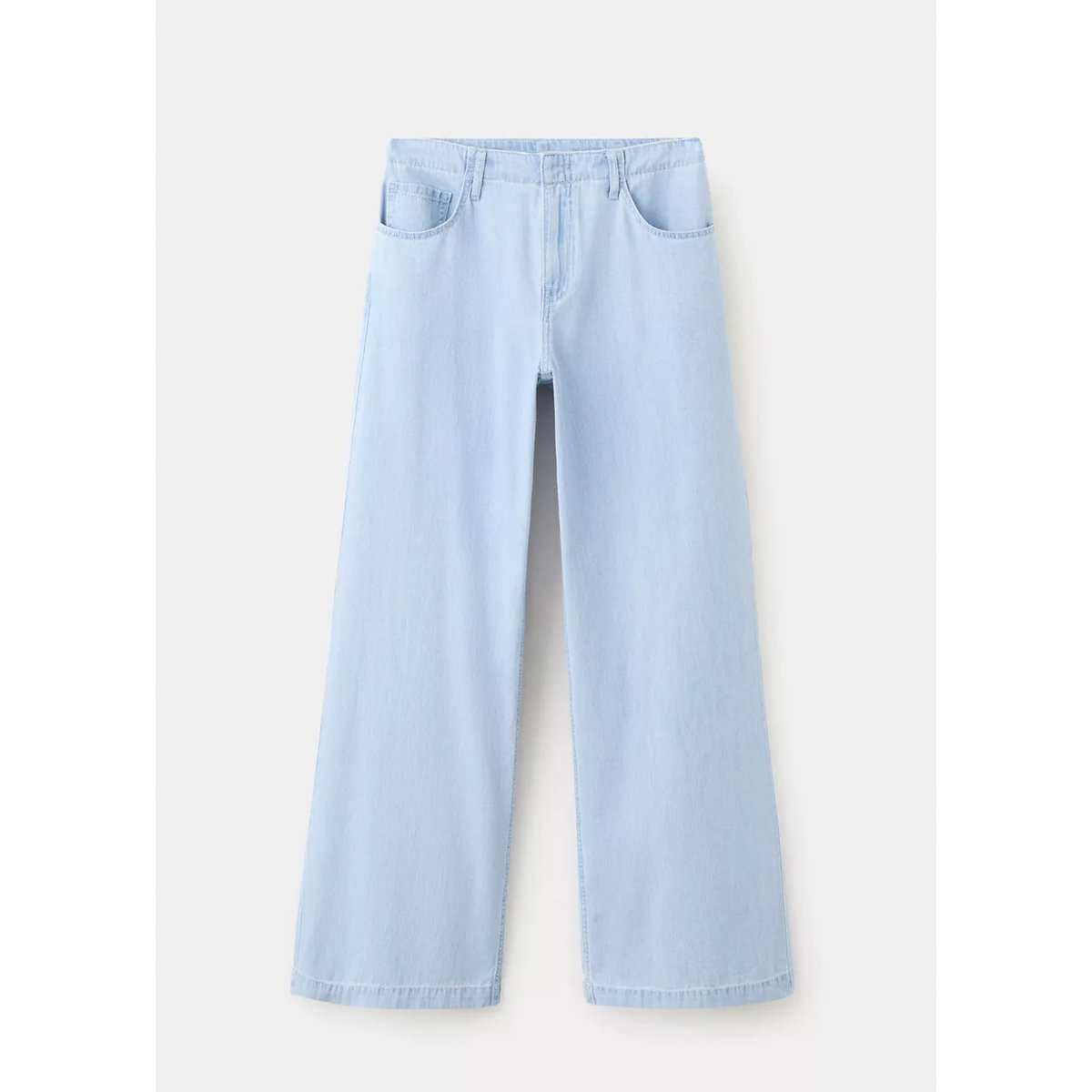 Jean large taille normale bleu clair, MANGO
