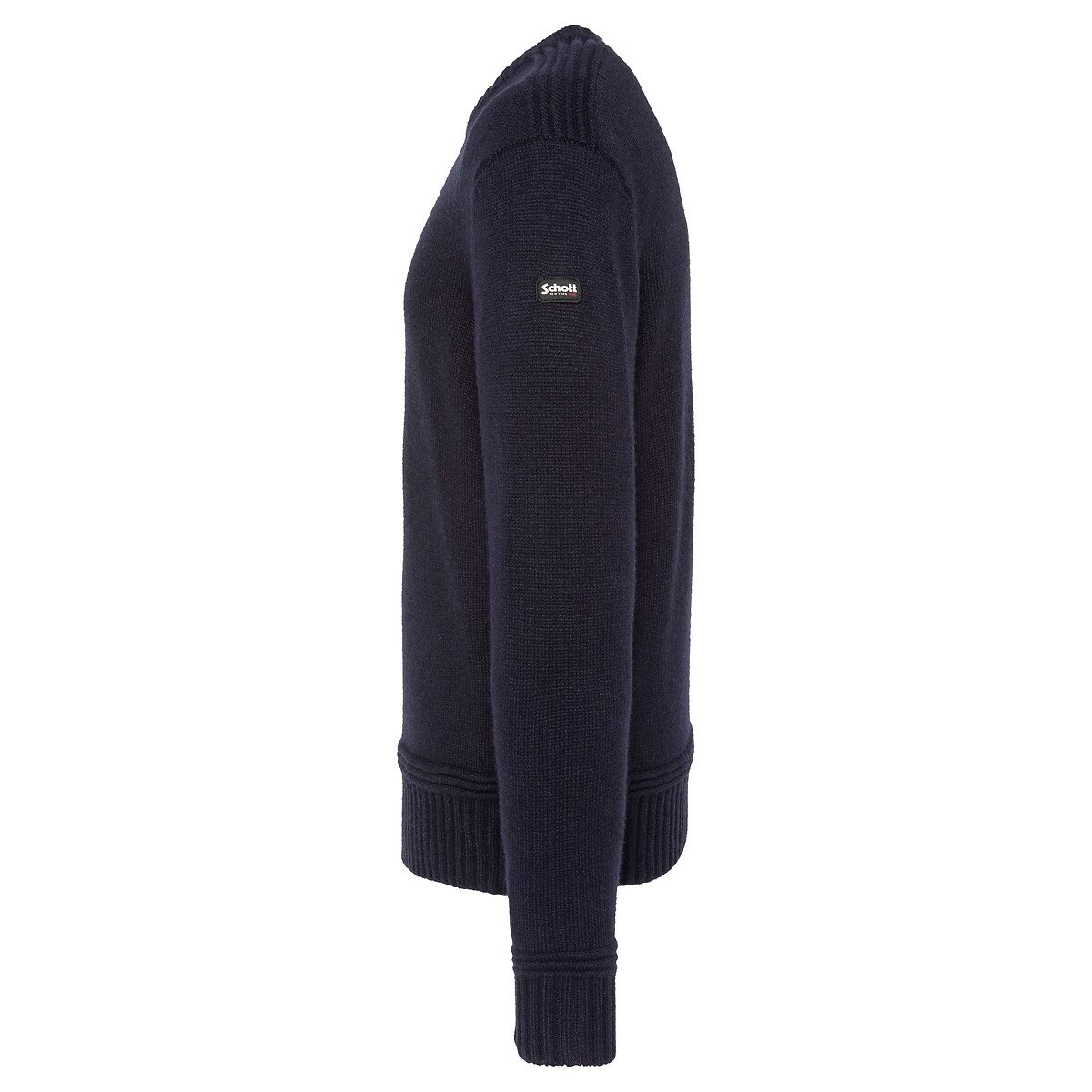 Pull en maille, col rond PLDILLON1 marine, SCHOTT