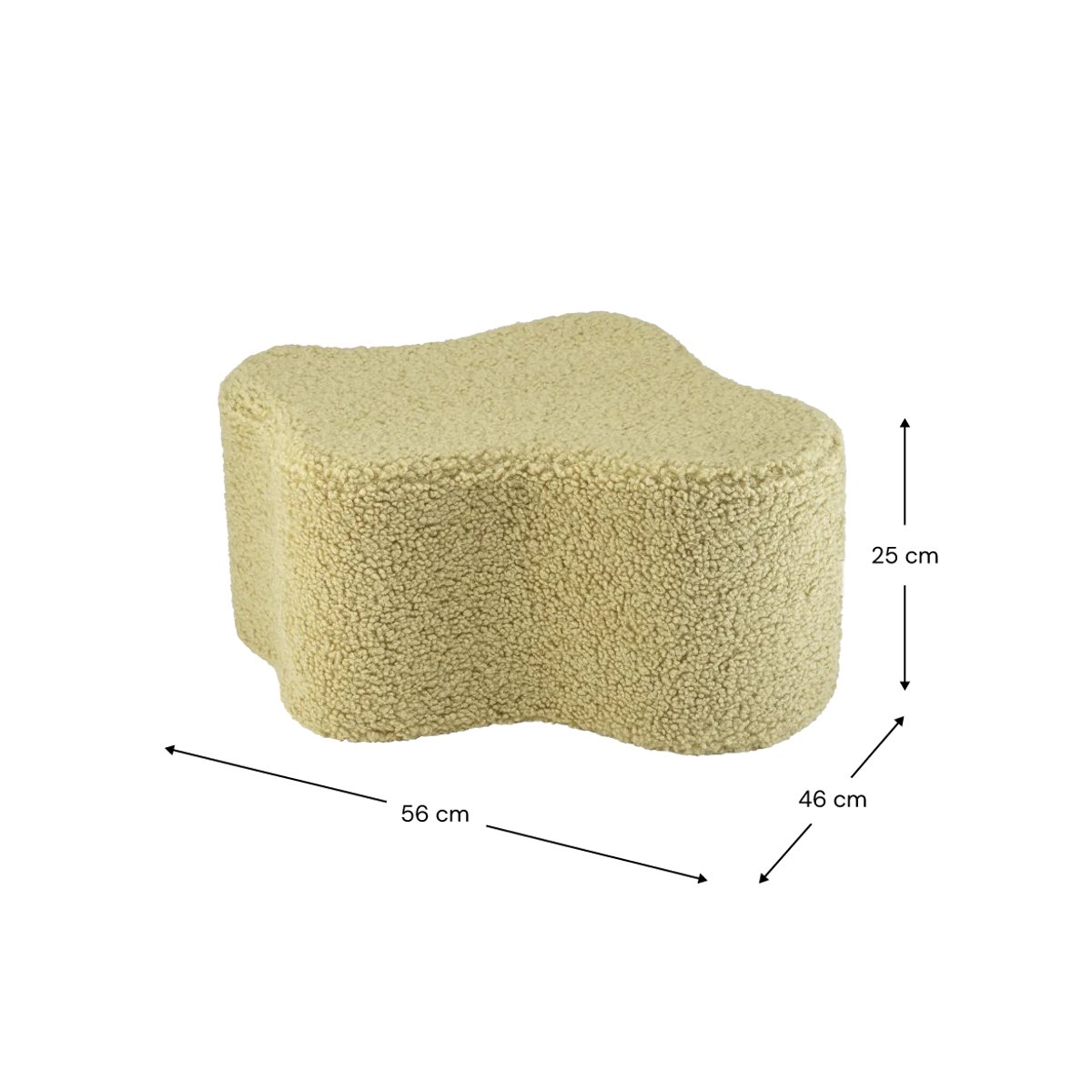 Pouf Teddy NUAGE matcha, WIGIWAMA