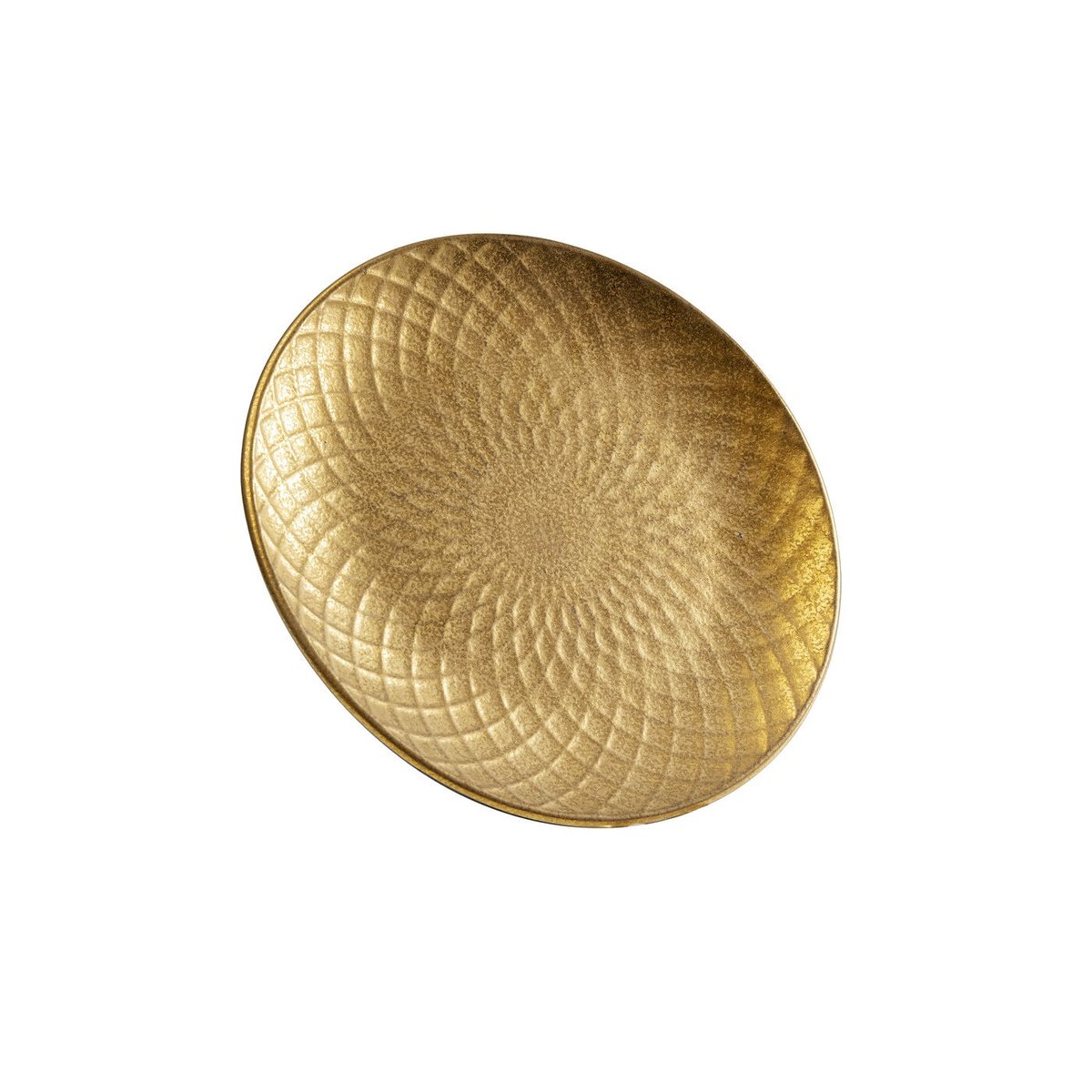 Lot de 4 assiettes plates à dessert, DIVA or, KARE DESIGN