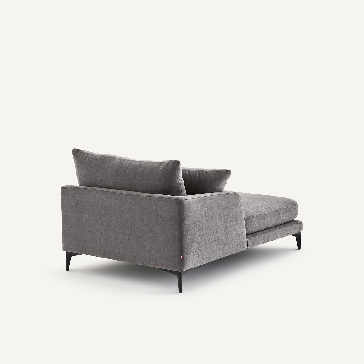 Méridienne en polyester et coton, MODERNISTE gris stone, AM.PM X EMMANUEL GALLINA