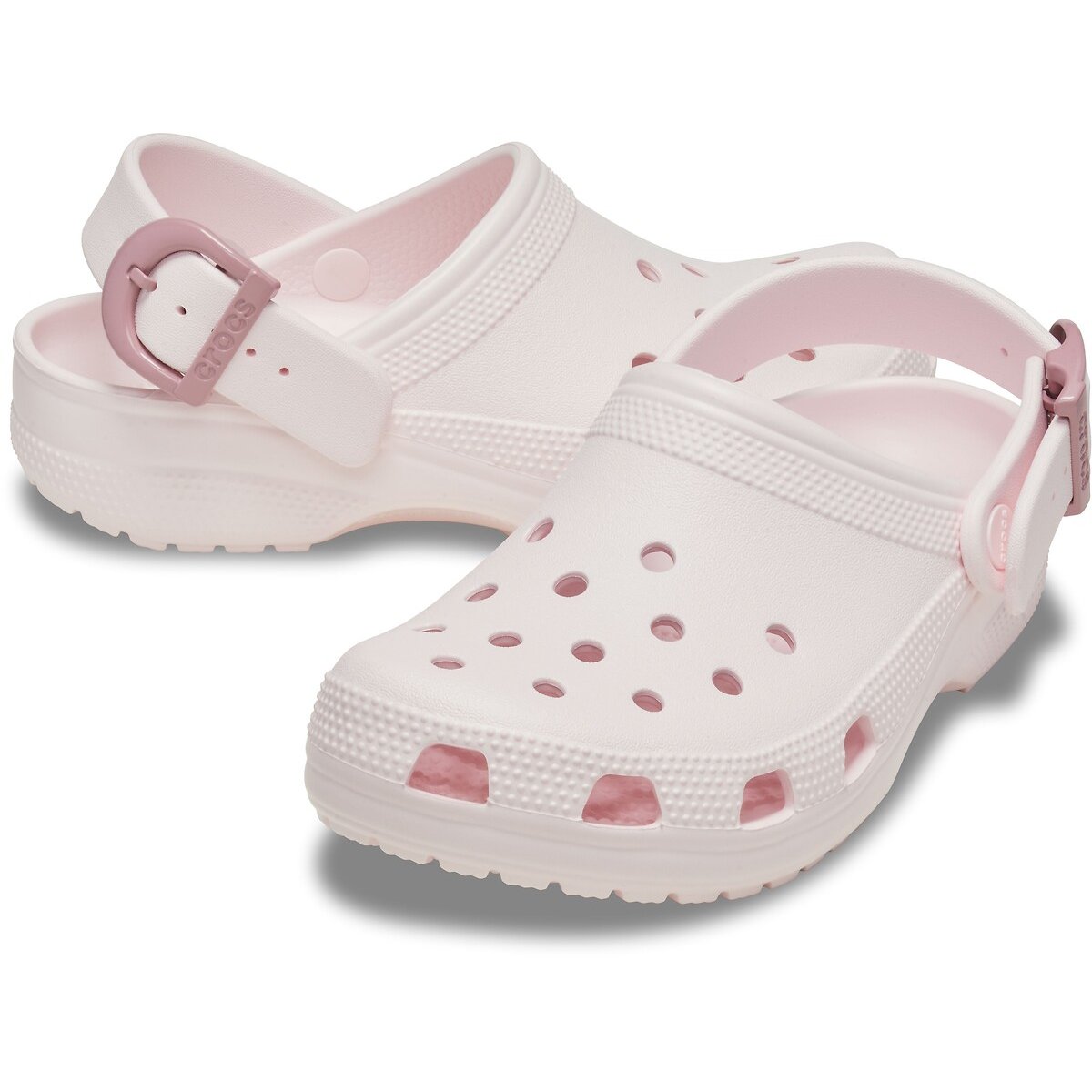 Sabots Classic Enamel Buckle rose clair, CROCS