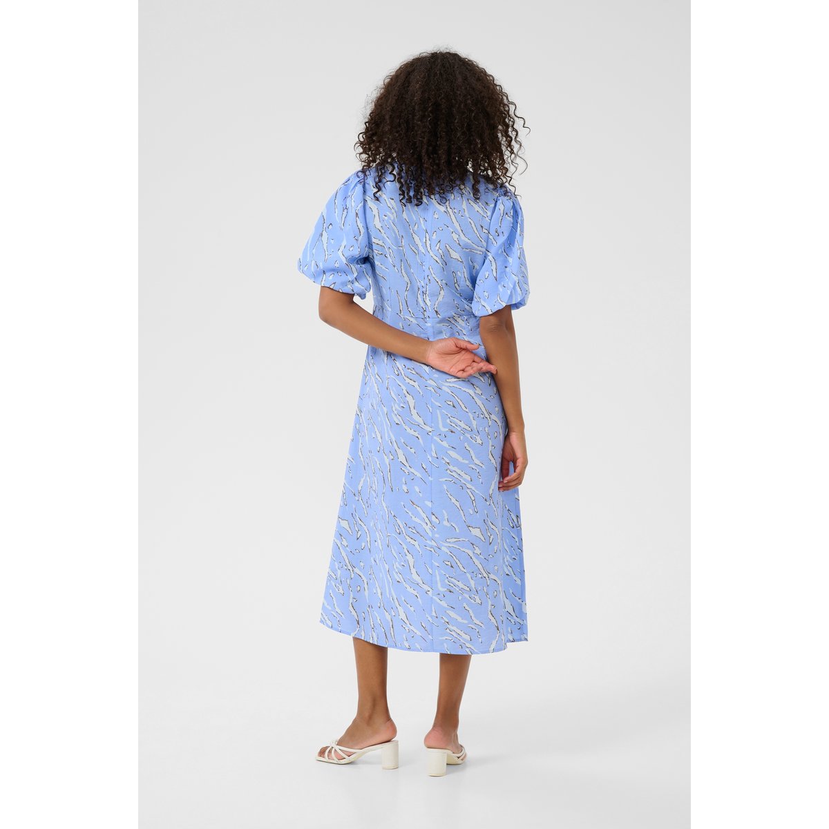 Dress bleu vista blue w. nantucket aop, KAFFE