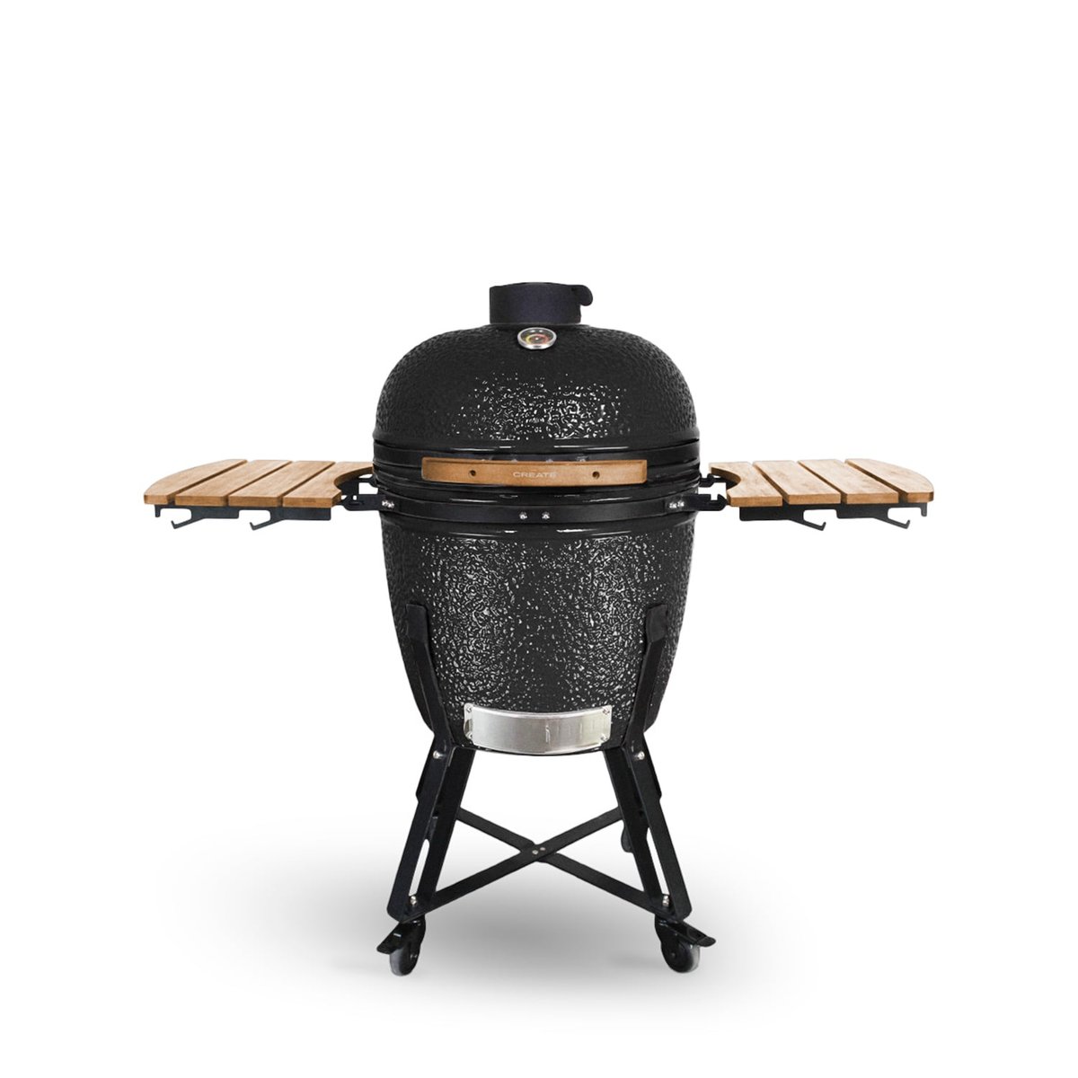 Barbecue fumoir en céramique BBQ KAMADO noir, CREATE