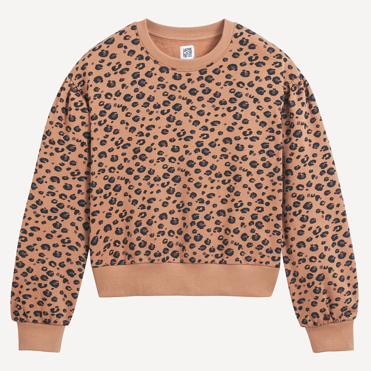 Felpa con stampa animalier 18 mesi-14 anni fantasia leopardata, LA REDOUTE COLLECTIONS