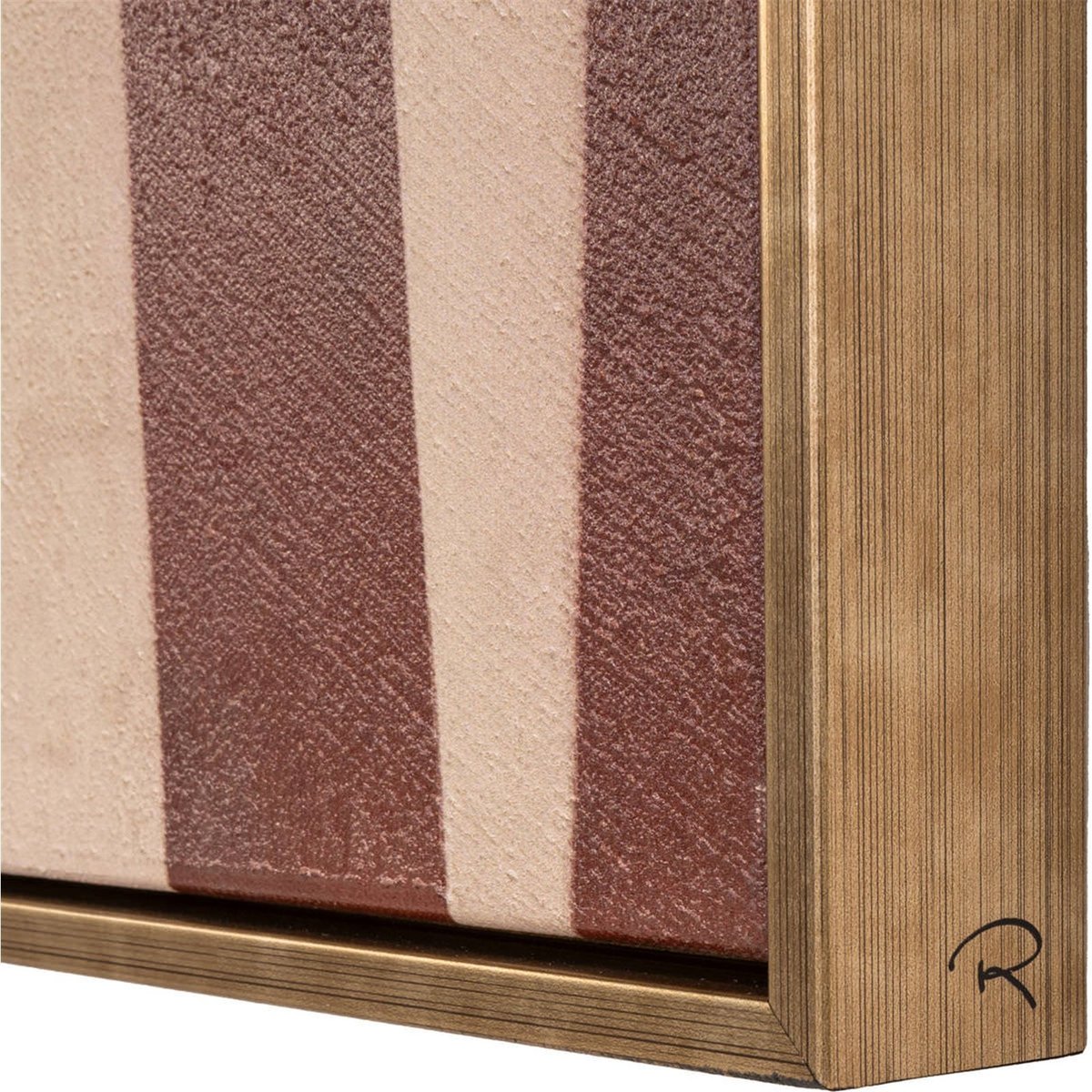 Décoration murale abstraite en bois marron et beige, RECOLLECTION
