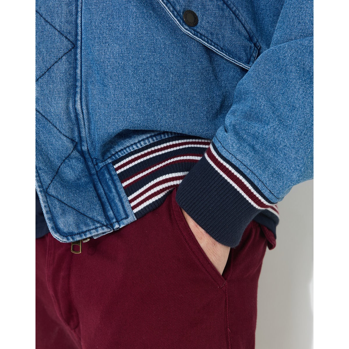 Veste en coton DRIFT DENIM gris, CHEVIGNON
