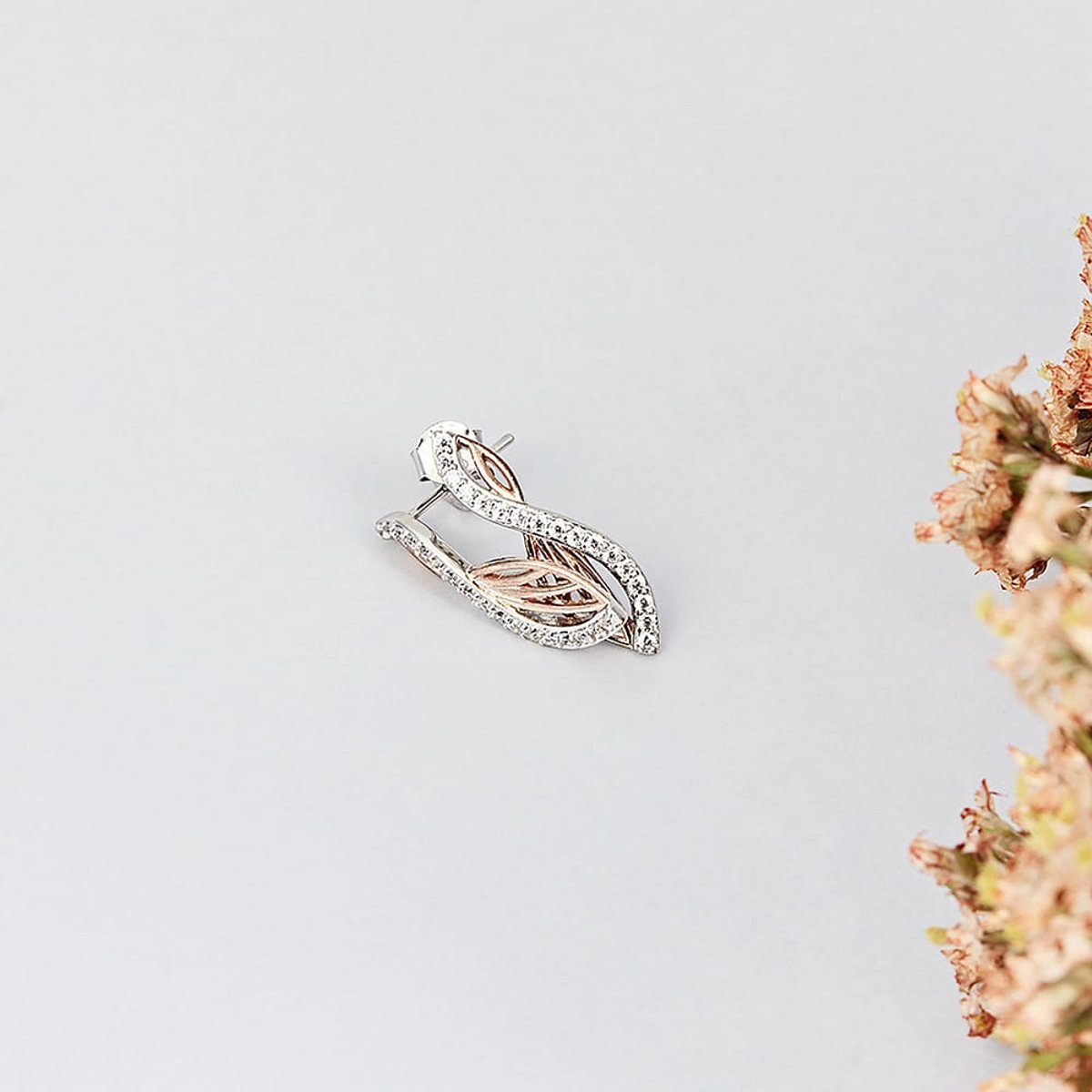 Boucles d'oreilles en Argent/oxyde de zirconium De Zirconium et Oxyde de zirconium argent, ROSELINE