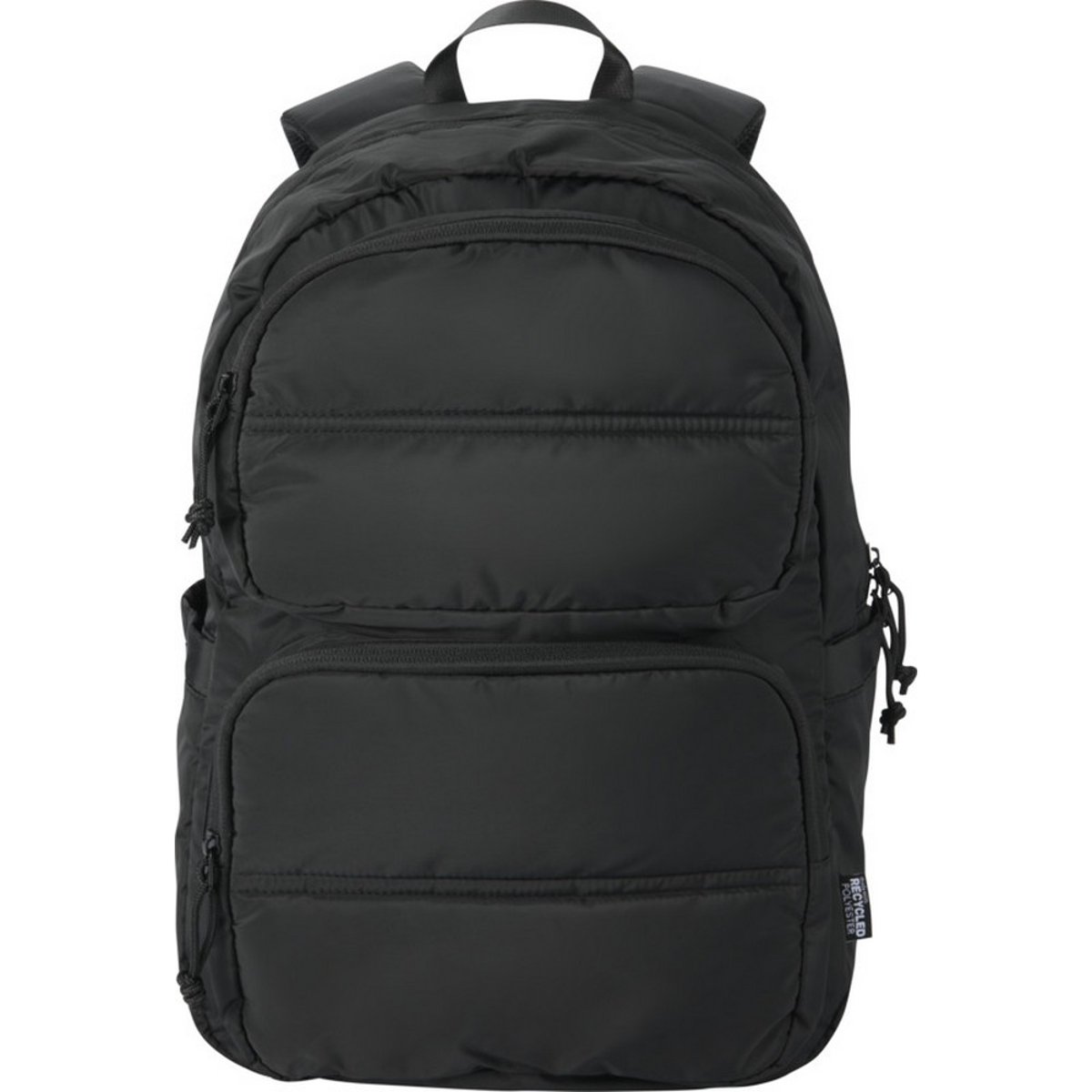 Sac à dos pour ordinateur portable motif/style doudoune noir, FLOSO
