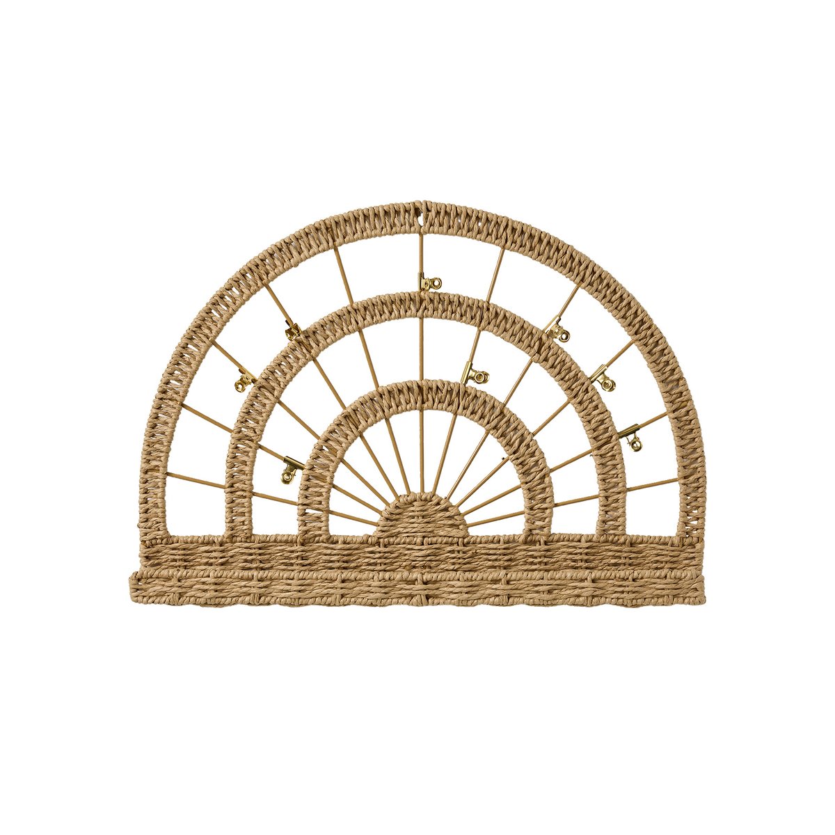 Pêle mêle corde de papier arc en ciel beige, VERTBAUDET