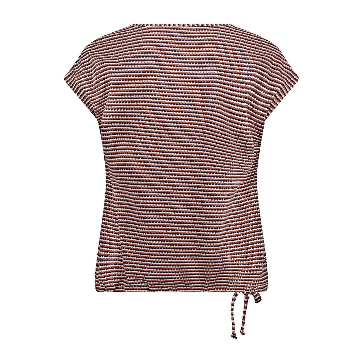 T-Shirt avec structure à cordon coulissant sous tunnel dark blue/brown, BETTY BARCLAY