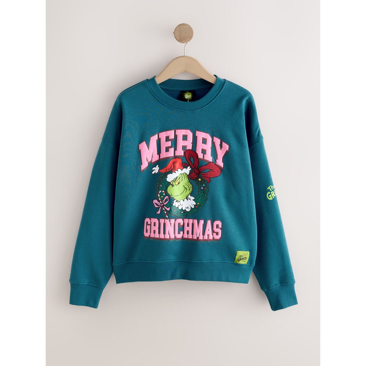 Sweat de noël avec couronne the grinch vert forêt, NEXT