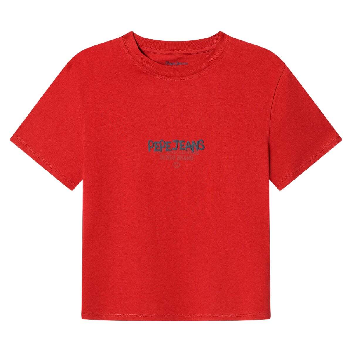T-Shirt Coupe Décontractée Avec Logo Imprimé rouge rugby, PEPE JEANS