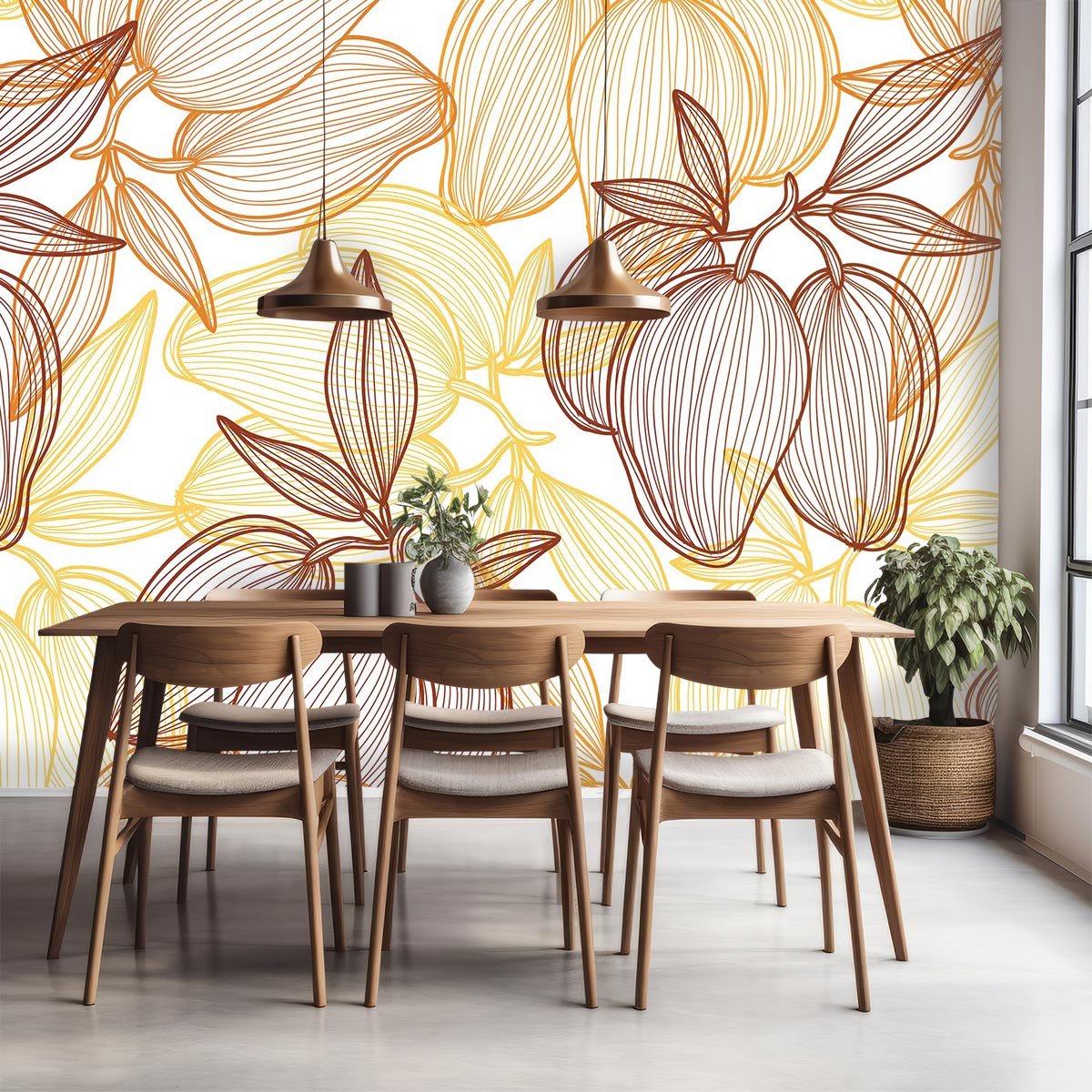 Papier peint fleurs louise intissé, HEXOA