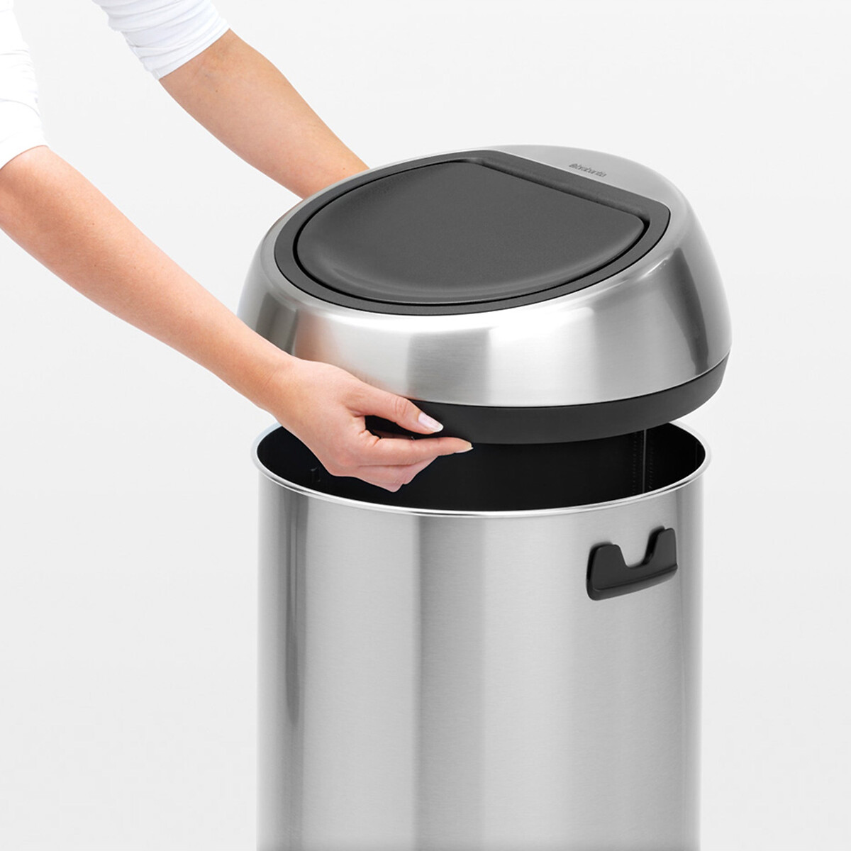 Poubelle de cuisine Touch Bin 60L silver, BRABANTIA