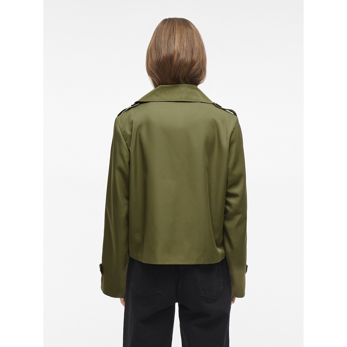 Short Trench Coat olive green, VILA