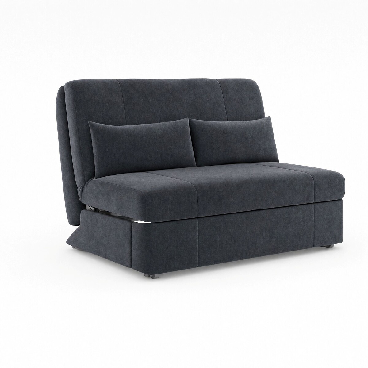Rockford Velvet Double Sofabed with Pocket Foam Mattress dark grey , ÉDITÉ