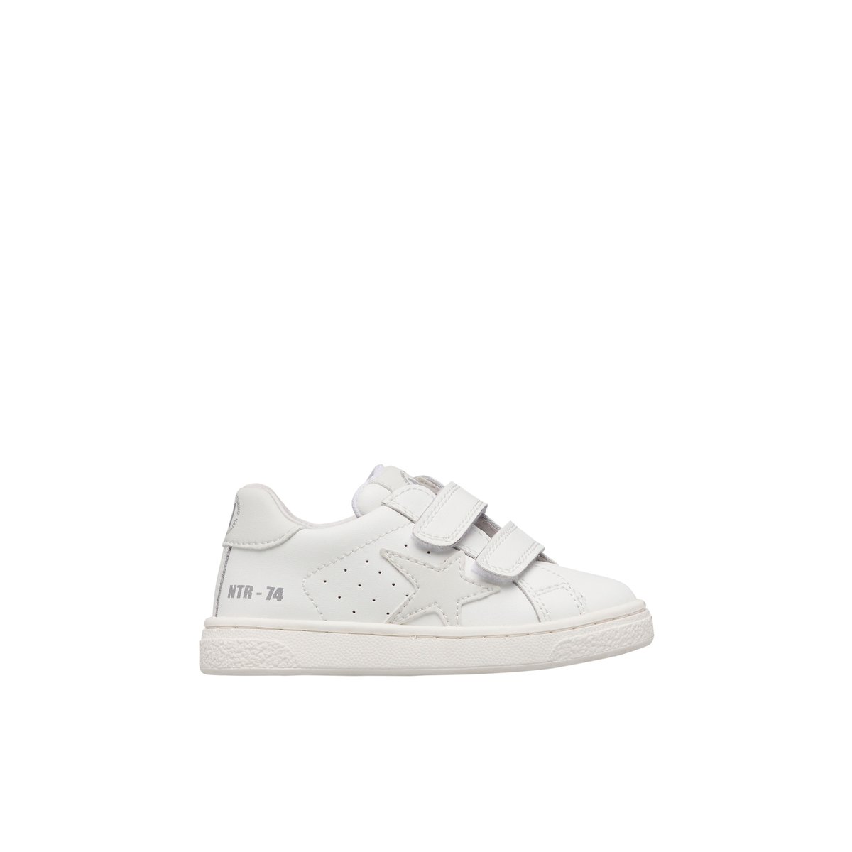 Baskets en cuir PINN VL. blanc-, NATURINO