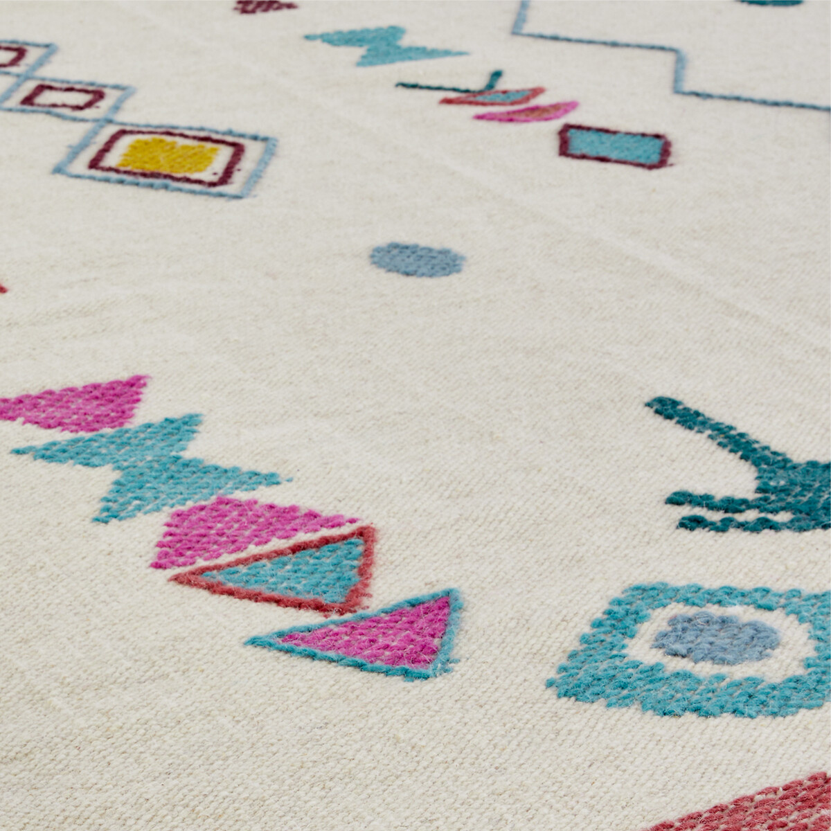 Imani Flat Woven Wool Rug multi-coloured, LA REDOUTE INTERIEURS