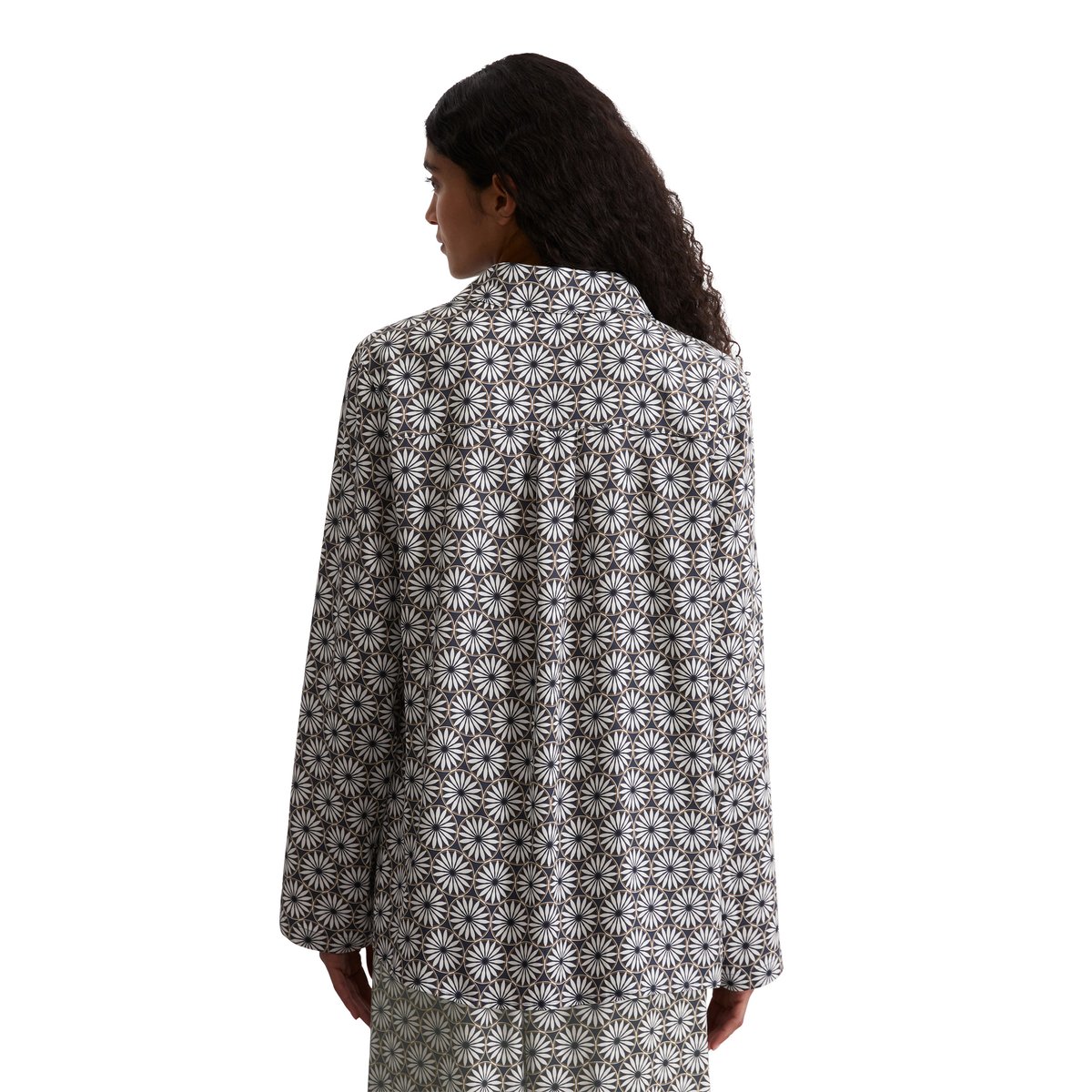 Blouse relaxed en ECOVERO™ de LENZING™ noir, MARC O'POLO