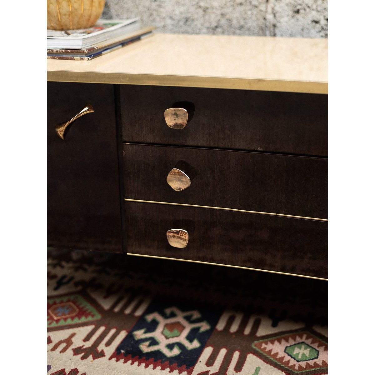 Enfilade vintage Margaret N°493 - Bon état bois foncé, DEBONGOUT