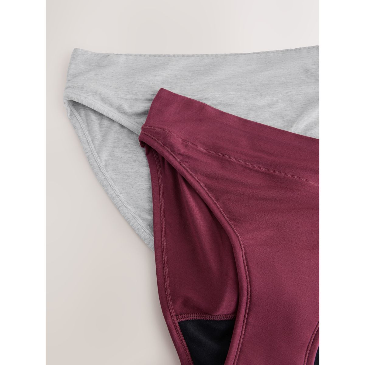 Culotte menstruelle pour flux moyen, lot de 2 gris/violet, NEXT
