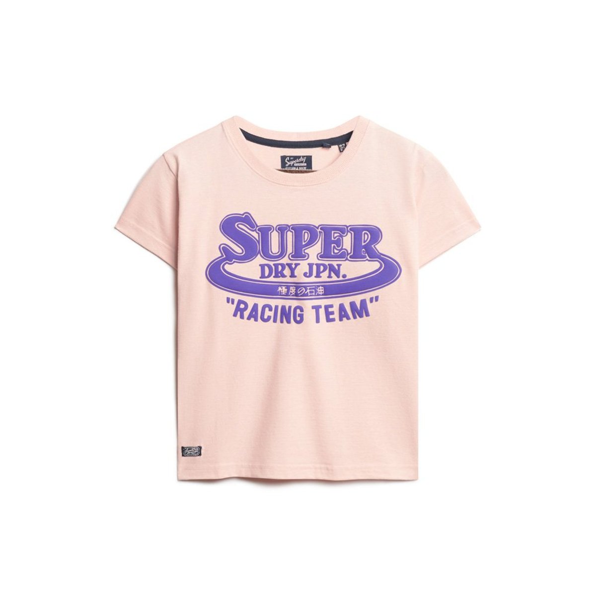 T-shirt à motif fluo Archive rose saumon chiné, SUPERDRY