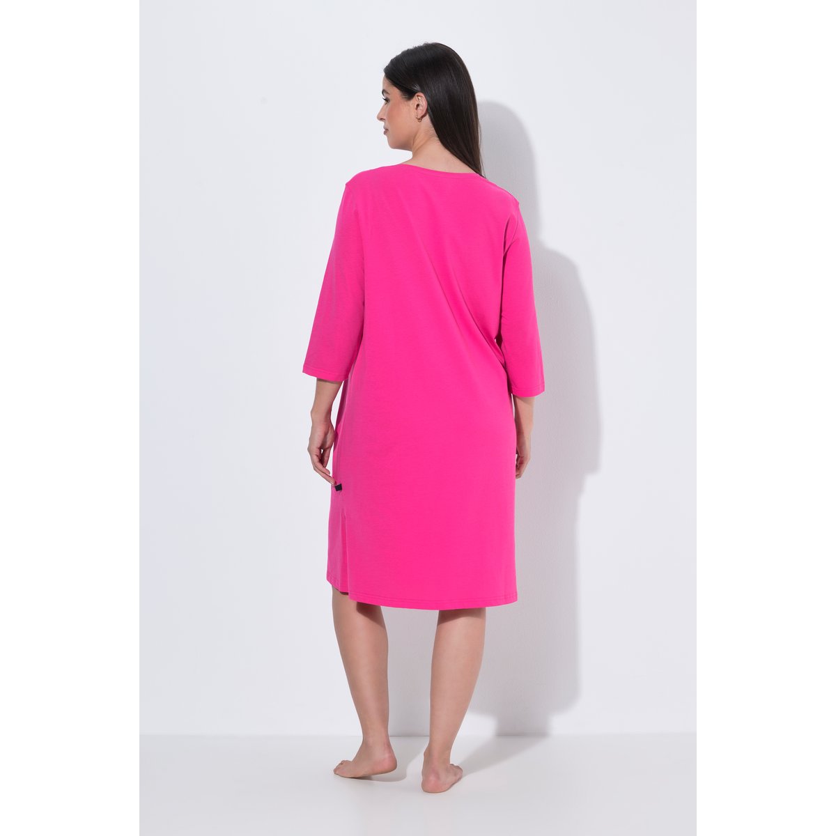 Grand T-shirt de Noël, motif sucres d'orge rose vif, ULLA POPKEN