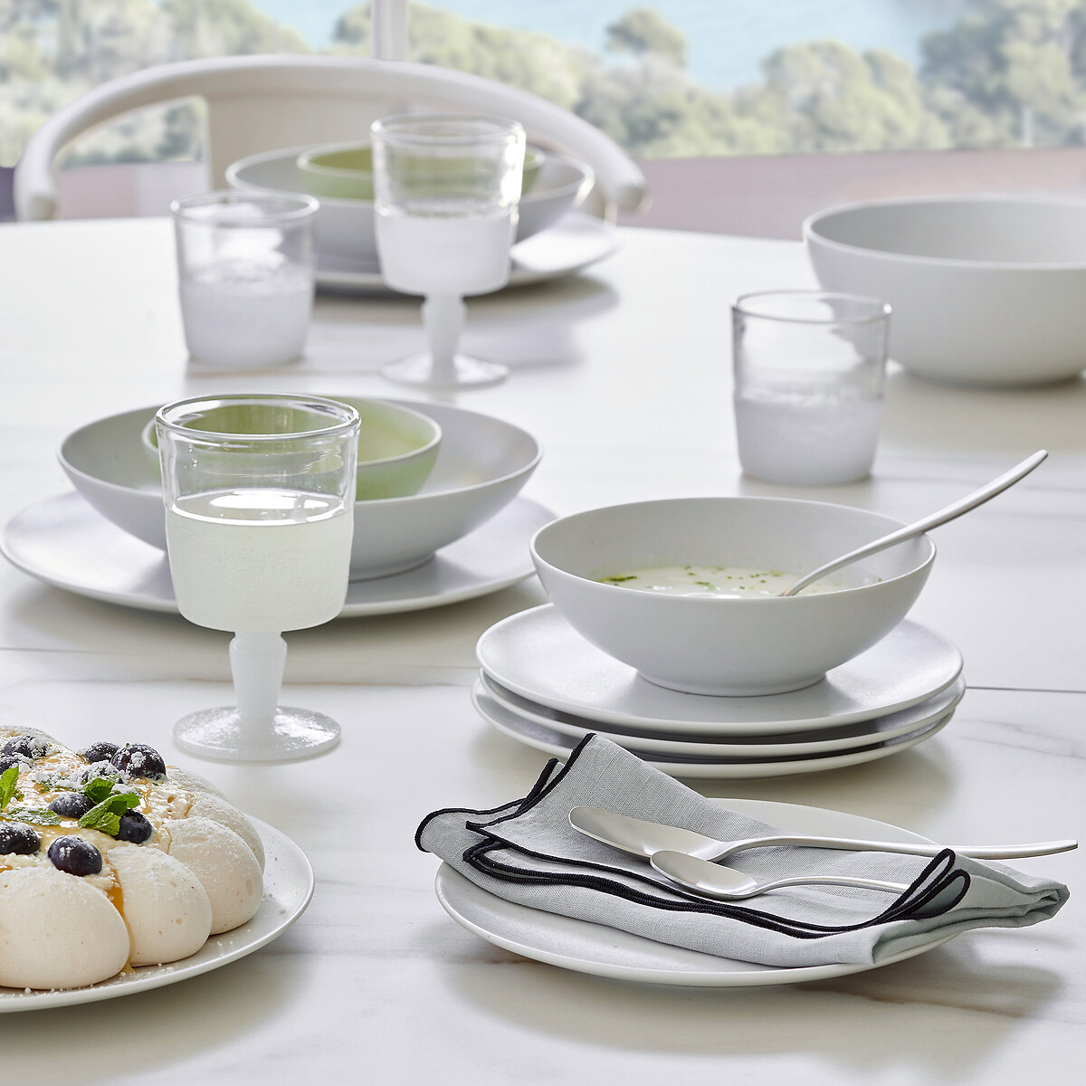 Saladier en porcelaine mouchetée, RILKA blanc, AM.PM