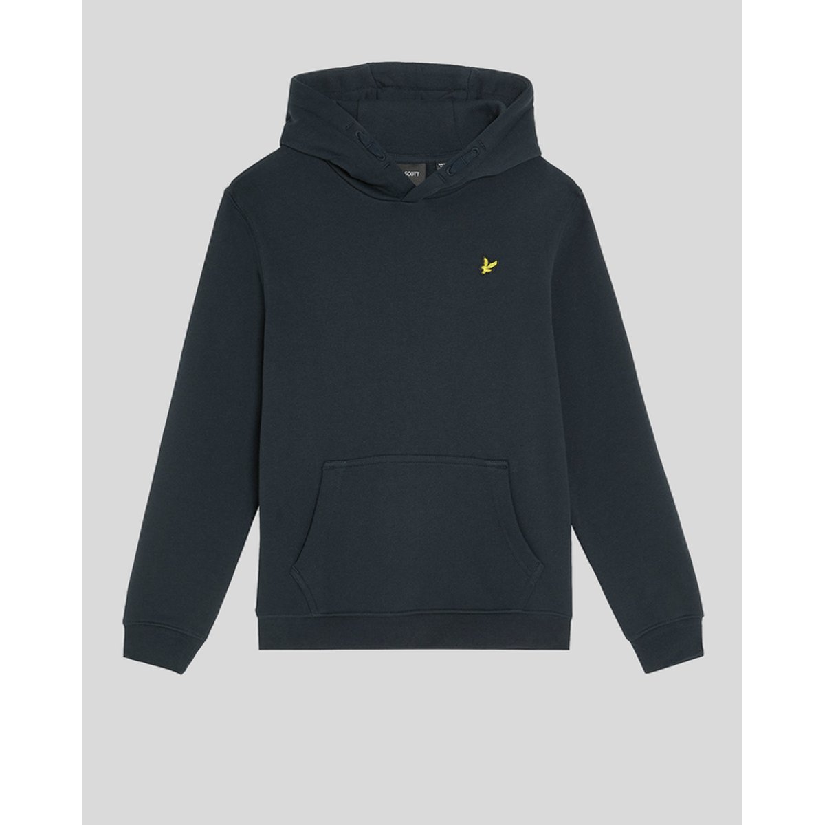 Sweat à capuche en molleton gratté bleu foncé marine, LYLE & SCOTT