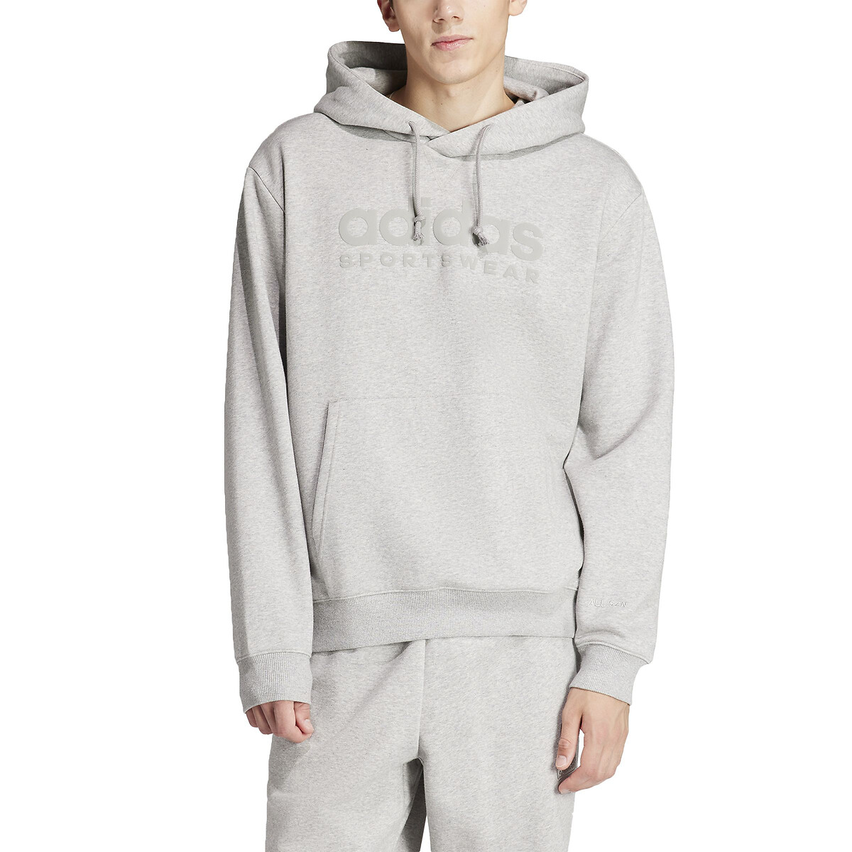 Sweat à capuche All SZN gris chiné, ADIDAS SPORTSWEAR