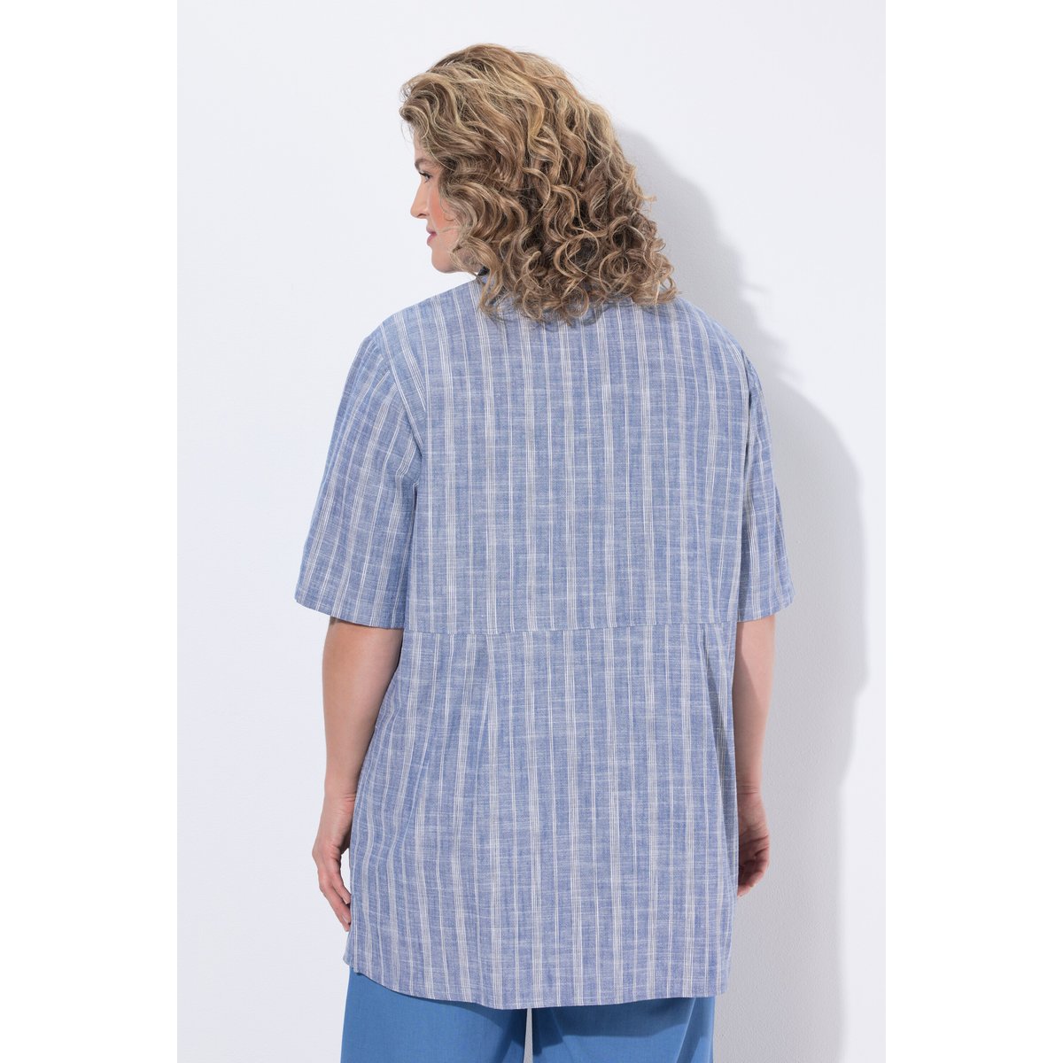 Tunique à rayures, silhouette en O bleu jean, ULLA POPKEN