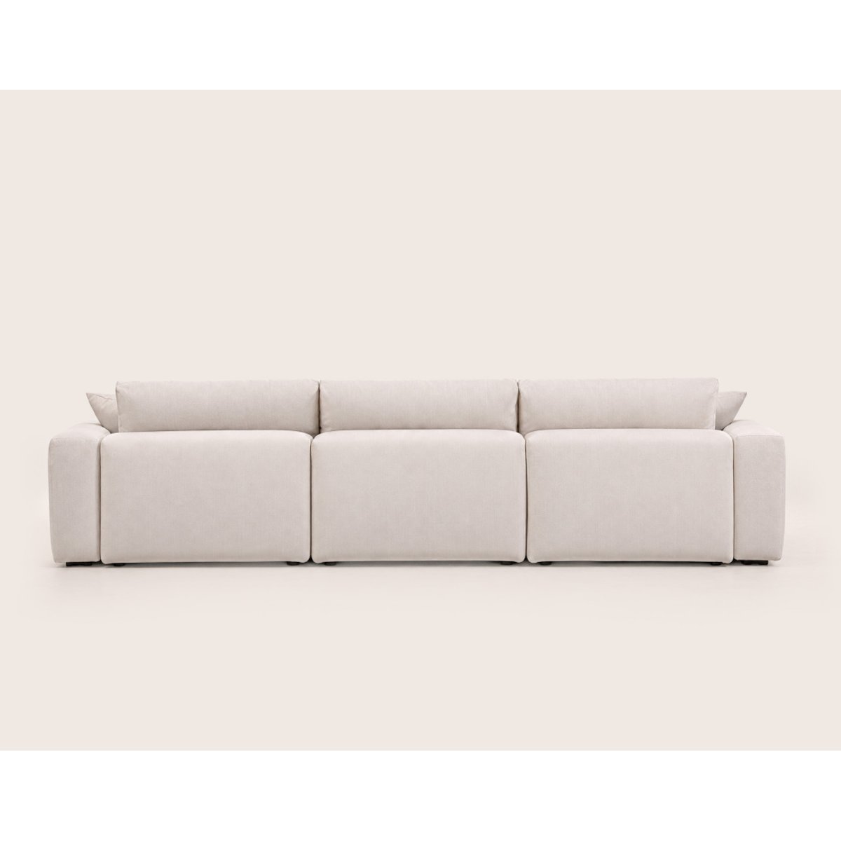 canapé d'angle réversible 5 places en tissu, JULINE beige, BEST MOBILIER