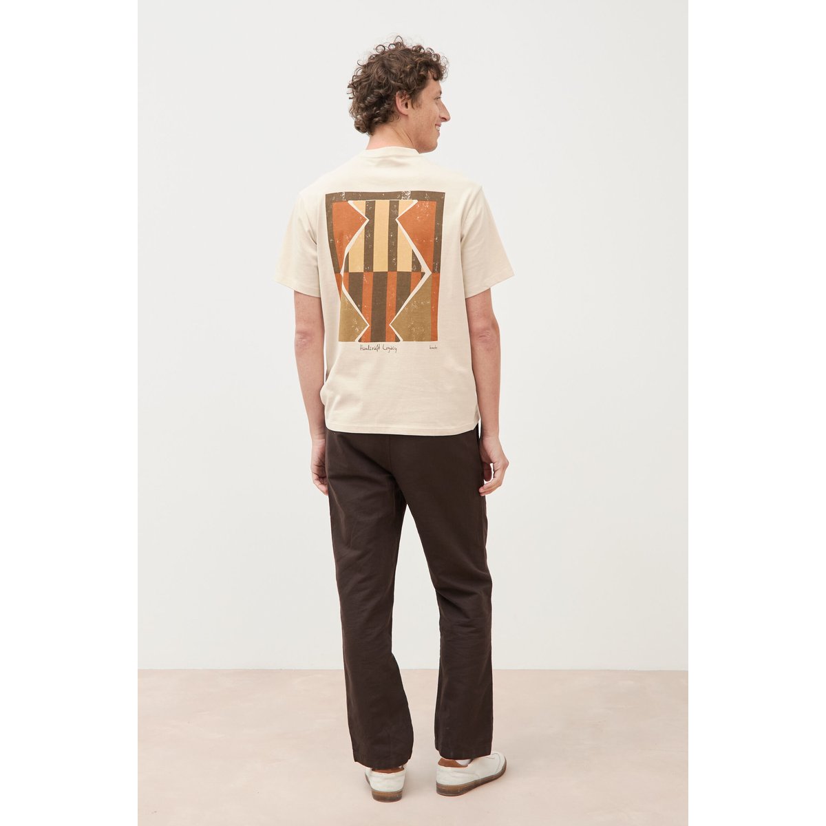 T-shirt en coton sable, BONOBO