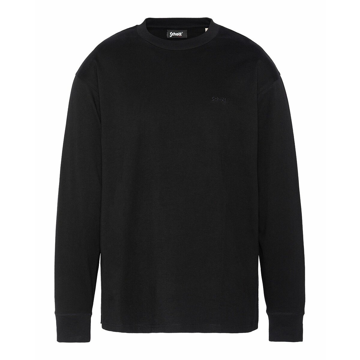Long Sleeve T-Shirt black, SCHOTT