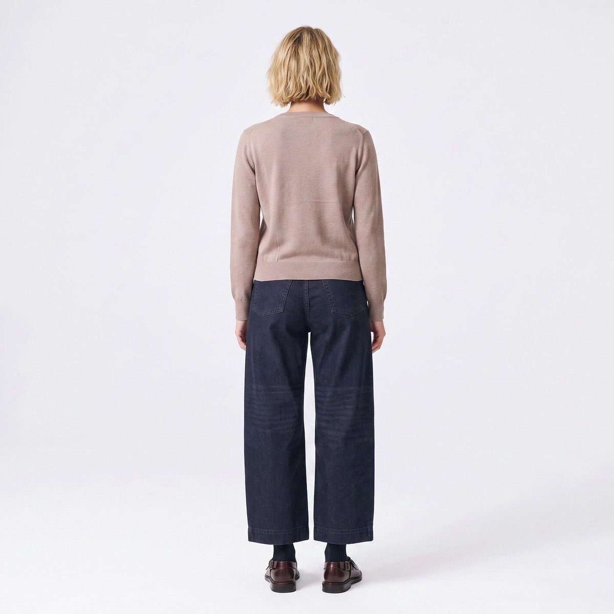Pull femme en maille  à boutons épaule FLELIA beige, ARTLOVE