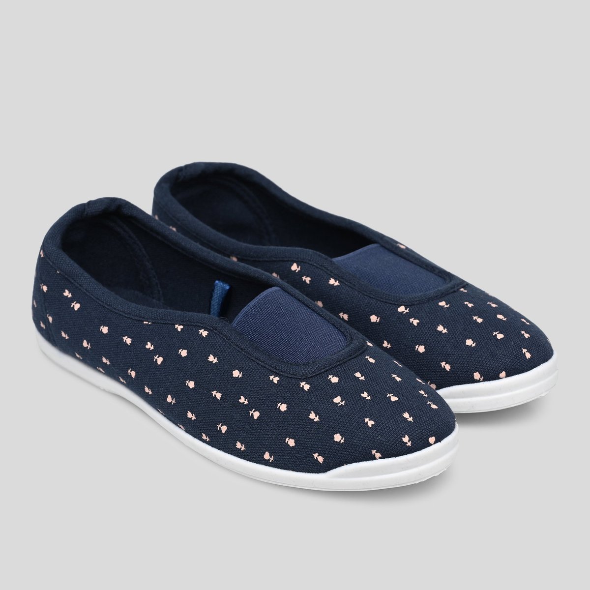 Chaussons fourrés en cuir suede marine, MONOPRIX