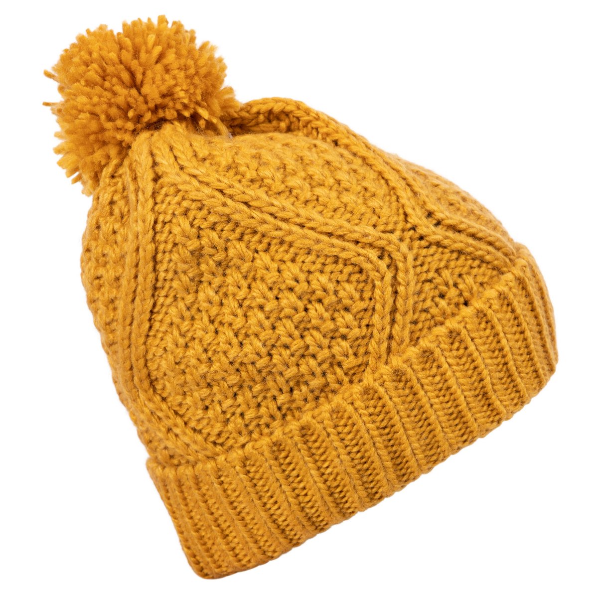 Bonnet tricoté ZYRA jaune foncé, TRESPASS