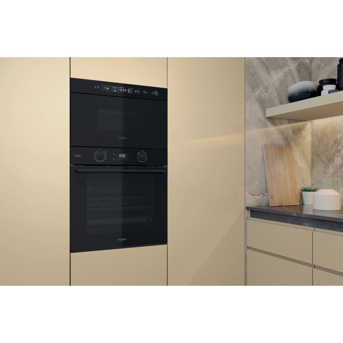 Micro ondes grill encastrable MBNA920B noir, WHIRLPOOL