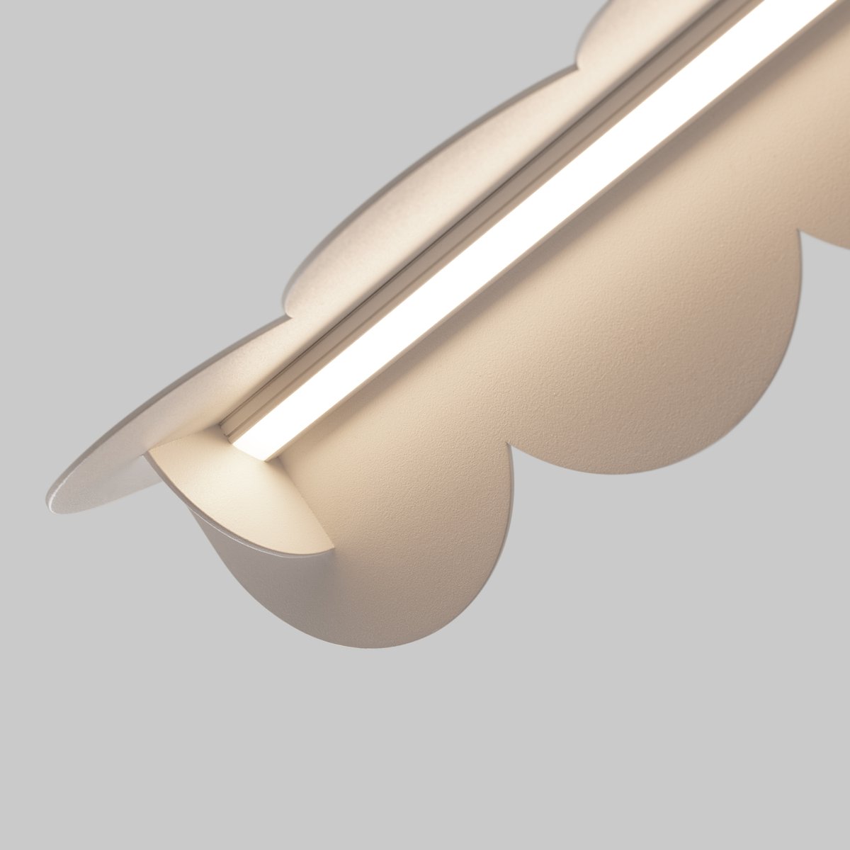 Suspension Aluminium Beige LED 1 Biscuit beige, EDEN
