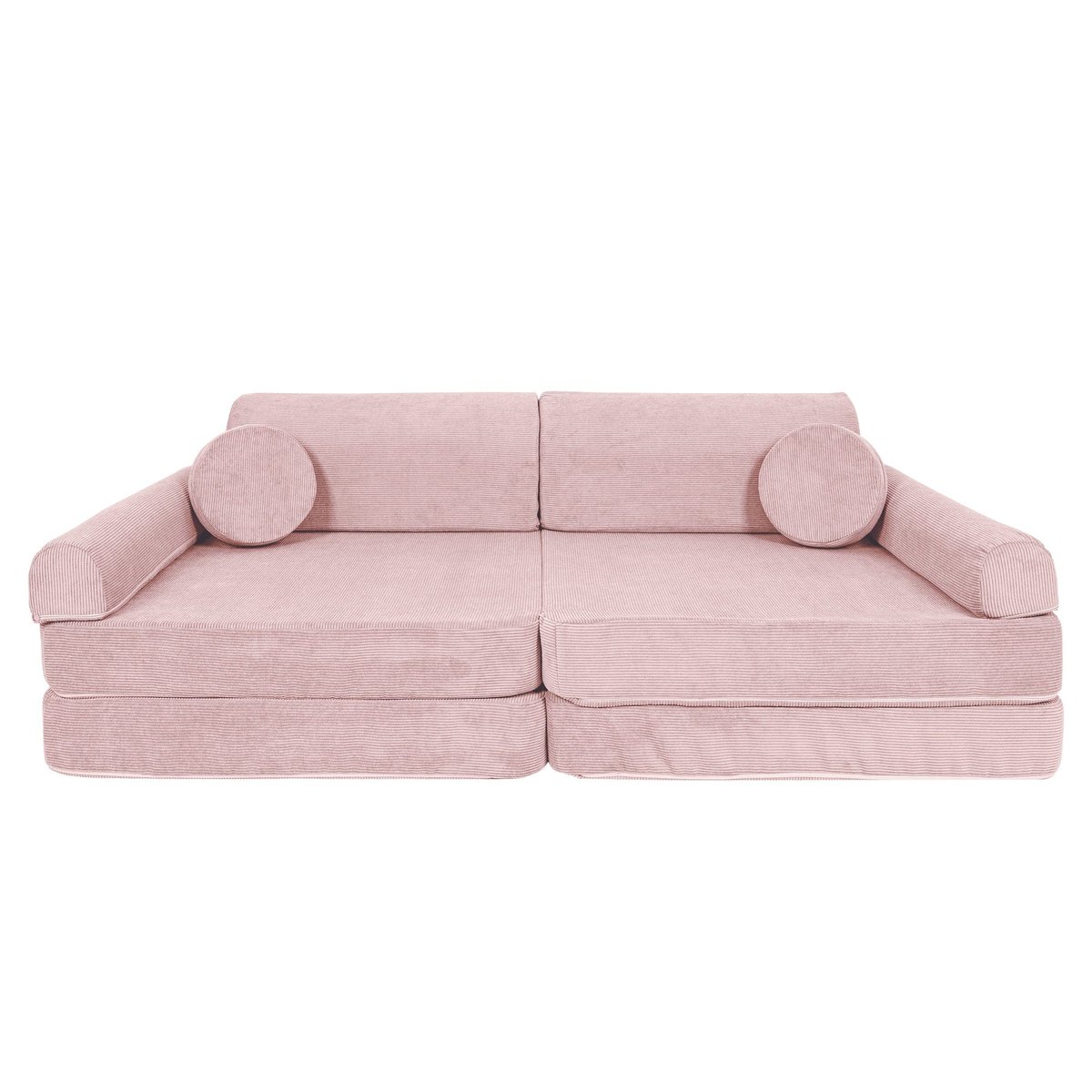 Canapé modulable velours SLIMCORDE rose, MEOW BABY